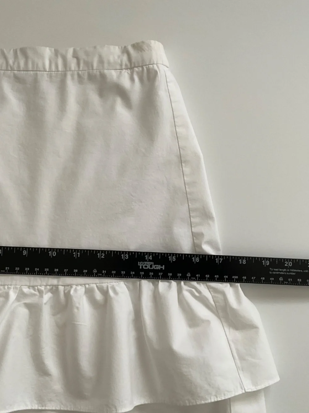 J.CREW Layered Ruffle Mini Skirt Sz 00 White Pull-On Clean Girl Romantic Boho